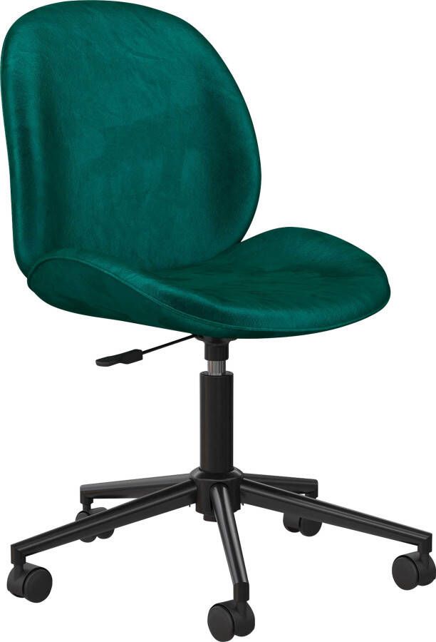CosmoLiving by Cosmopolitan Bureaustoel Astor 360° draaifunctie metalen frame zithoogte 43-54 cm (1 stuk)