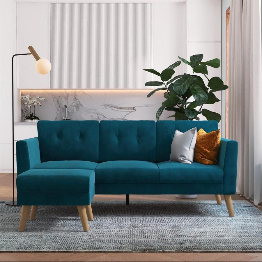 CosmoLiving by Cosmopolitan 3-zitsbank Gloria Met knoopstiksels - Foto 5
