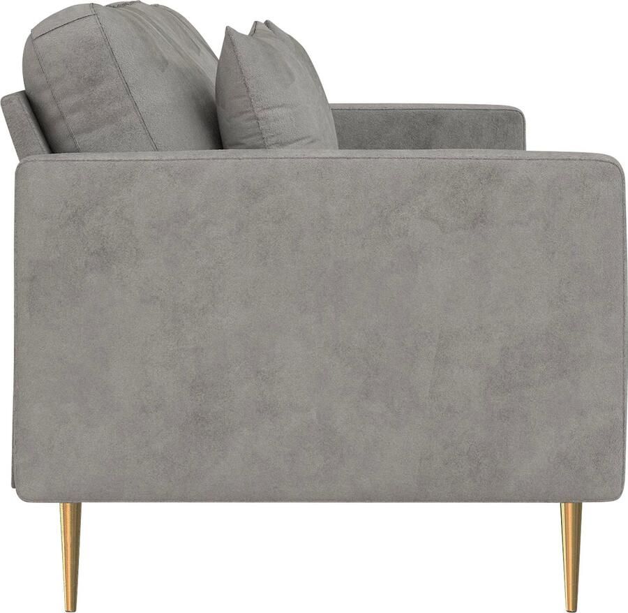 CosmoLiving by Cosmopolitan 3-zitsbank HIGHLAND gemakkelijk te onderhouden veloursovertrek zacht verdikte zitting en rugleuning zithoogte 46 cm (1 stuk) - Foto 5