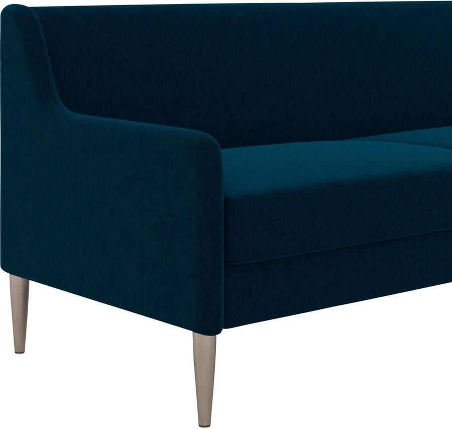 CosmoLiving by Cosmopolitan 3-zitsbank Virginia Weefstof zacht verdikte zitting en rugleuning poten van staal zithoogte 42 5 cm (1 stuk) - Foto 6
