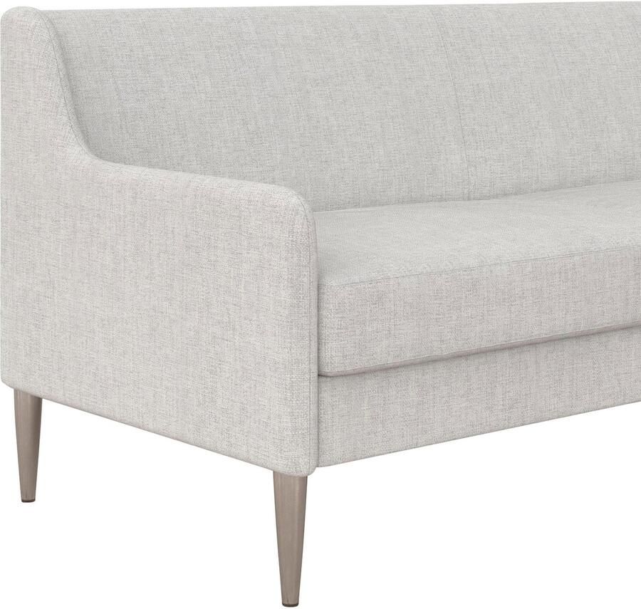 CosmoLiving by Cosmopolitan 3-zitsbank Virginia Weefstof zacht verdikte zitting en rugleuning poten van staal zithoogte 42 5 cm (1 stuk) - Foto 5