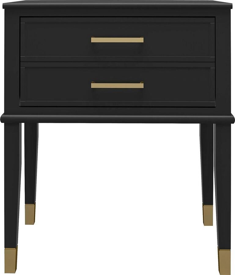 CosmoLiving by Cosmopolitan Bijzettafel Westerleigh 1 lade van gemakkelijk te onderhouden mdf poten van massief hout hoogte 72 cm (1 stuk)