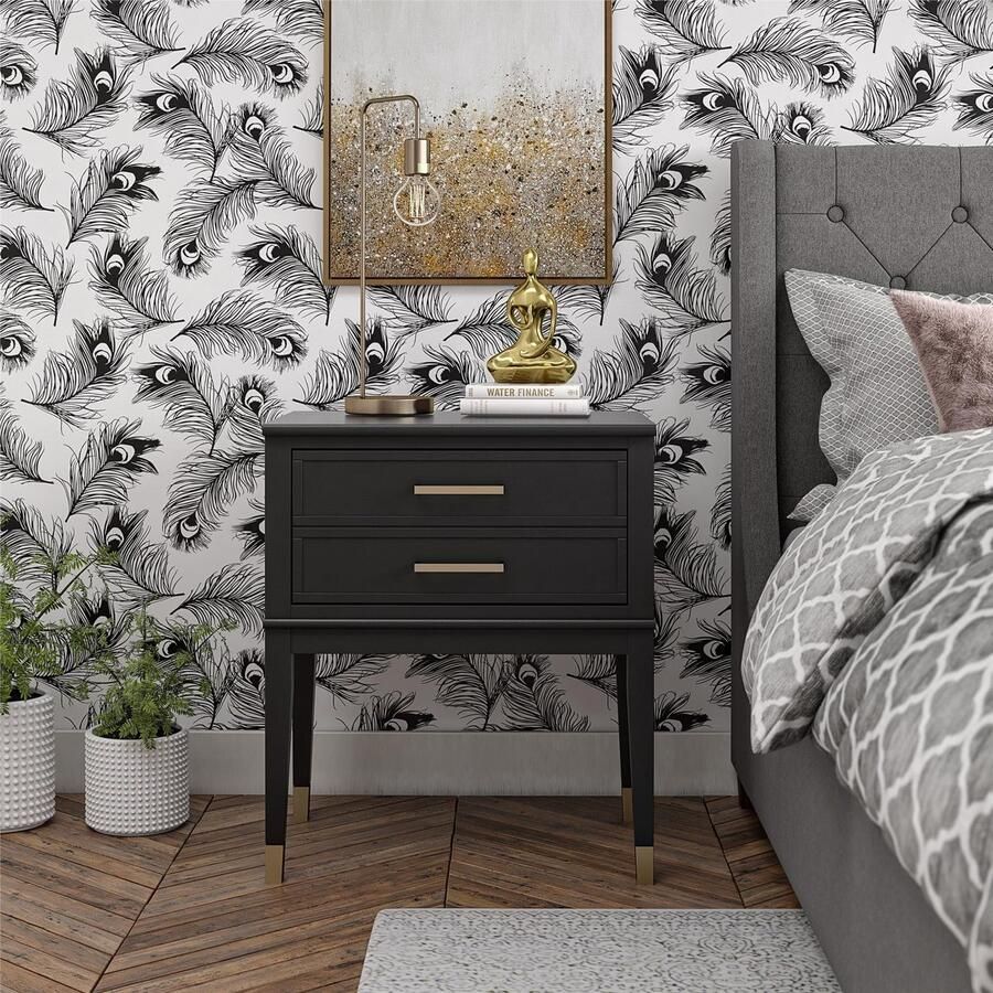 CosmoLiving by Cosmopolitan Bijzettafel Westerleigh 1 lade van gemakkelijk te onderhouden mdf poten van massief hout hoogte 72 cm (1 stuk) - Foto 2