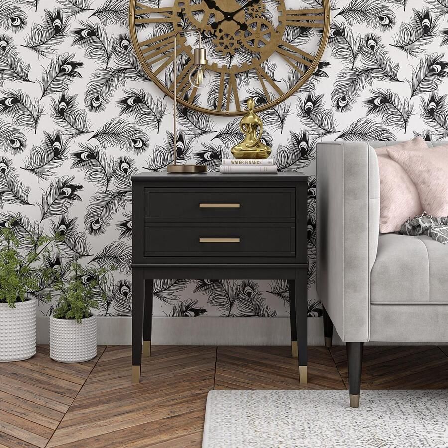 CosmoLiving by Cosmopolitan Bijzettafel Westerleigh 1 lade van gemakkelijk te onderhouden mdf poten van massief hout hoogte 72 cm (1 stuk) - Foto 3