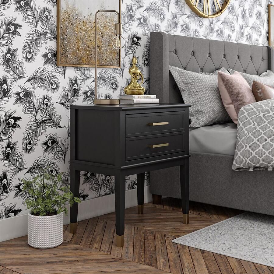 CosmoLiving by Cosmopolitan Bijzettafel Westerleigh 1 lade van gemakkelijk te onderhouden mdf poten van massief hout hoogte 72 cm (1 stuk) - Foto 6