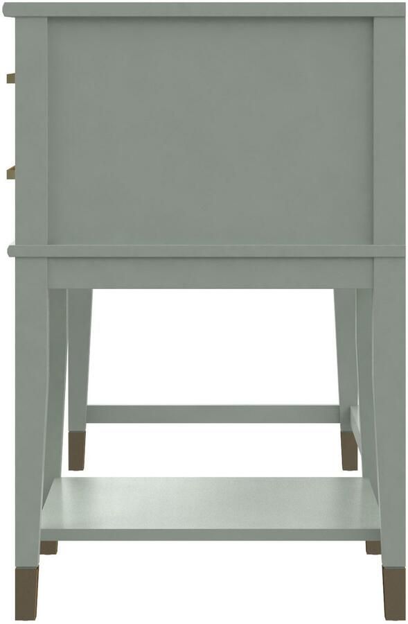 CosmoLiving by Cosmopolitan Bureau Westerleigh in hoogte verstelbaar met 2 lades benen massief hout grepen van metaal (1 stuk) - Foto 9