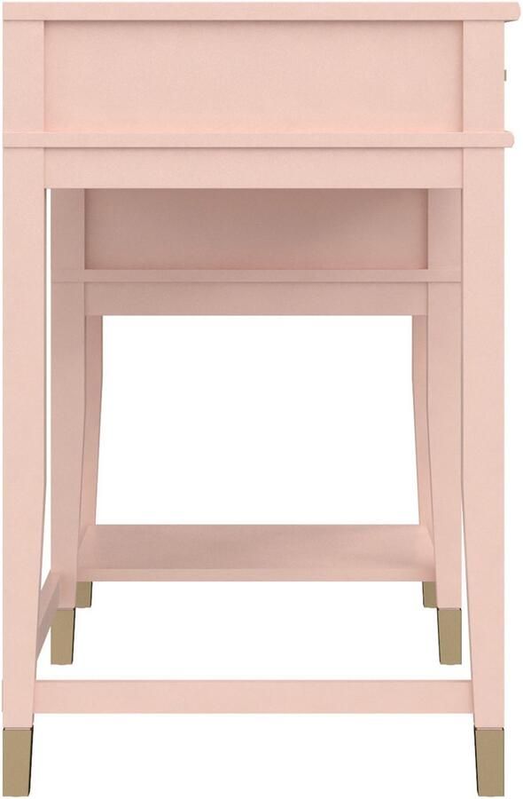 CosmoLiving by Cosmopolitan Bureau Westerleigh in hoogte verstelbaar met 2 lades benen massief hout grepen van metaal (1 stuk) - Foto 14