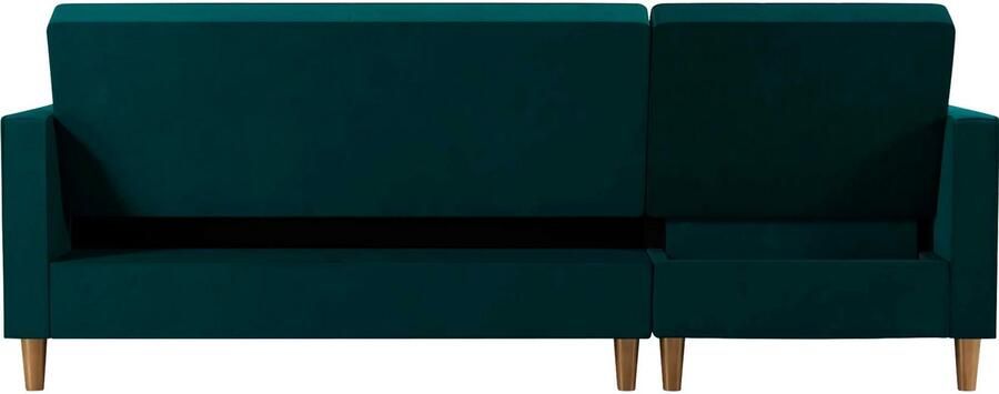 CosmoLiving by Cosmopolitan Hoekbank Liberty L-vorm met slaapfunctie récamier aan beide kanten te monteren zithoogte 43 cm - Foto 17