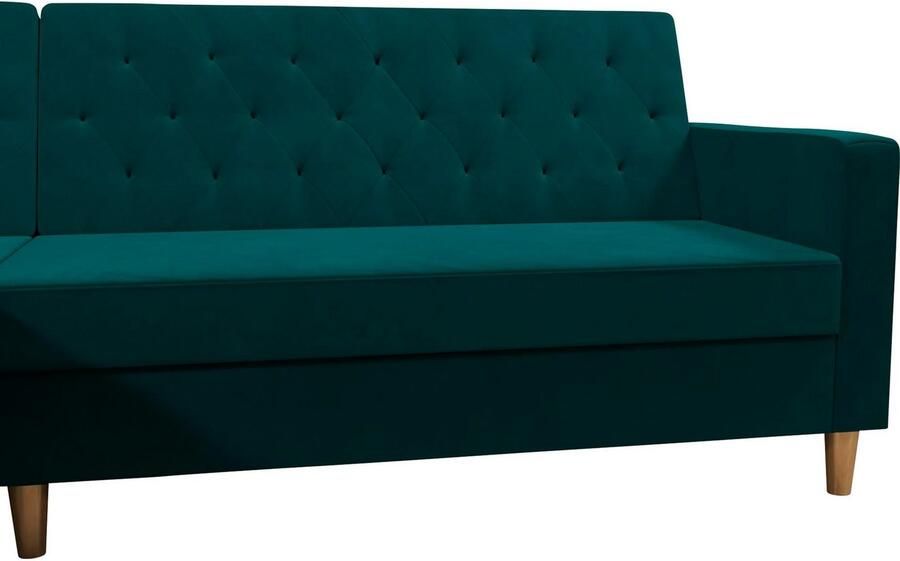 CosmoLiving by Cosmopolitan Hoekbank Liberty L-vorm met slaapfunctie récamier aan beide kanten te monteren zithoogte 43 cm - Foto 11
