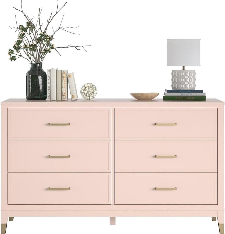 CosmoLiving by Cosmopolitan Kast Westerleigh met 6 laden mdf poten van massief hout hoogte 85 cm breedte 145 cm - Foto 6