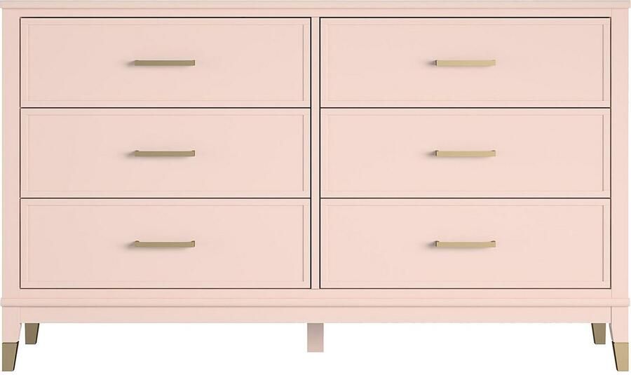 CosmoLiving by Cosmopolitan Kast Westerleigh met 6 laden mdf poten van massief hout hoogte 85 cm breedte 145 cm - Foto 10