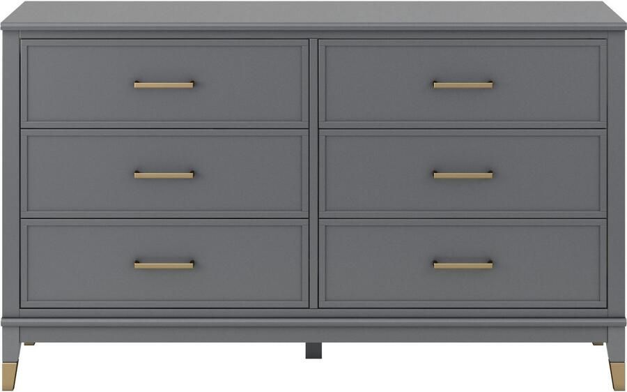 CosmoLiving by Cosmopolitan Kast Westerleigh met 6 laden mdf poten van massief hout hoogte 85 cm breedte 145 cm - Foto 6