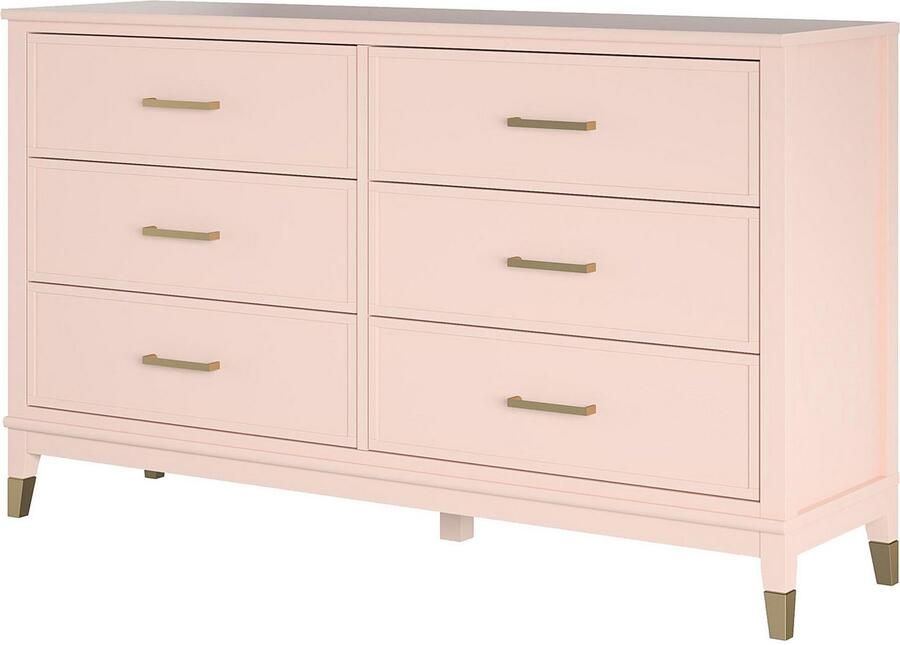 CosmoLiving by Cosmopolitan Kast Westerleigh met 6 laden mdf poten van massief hout hoogte 85 cm breedte 145 cm - Foto 8