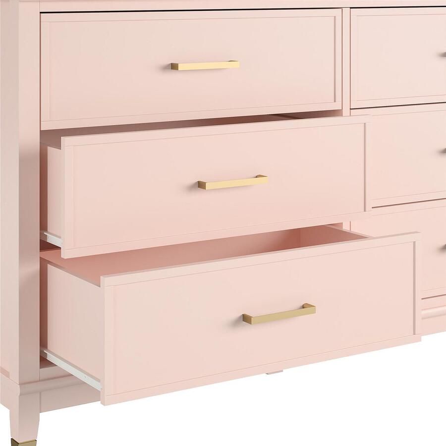 CosmoLiving by Cosmopolitan Kast Westerleigh met 6 laden mdf poten van massief hout hoogte 85 cm breedte 145 cm - Foto 3