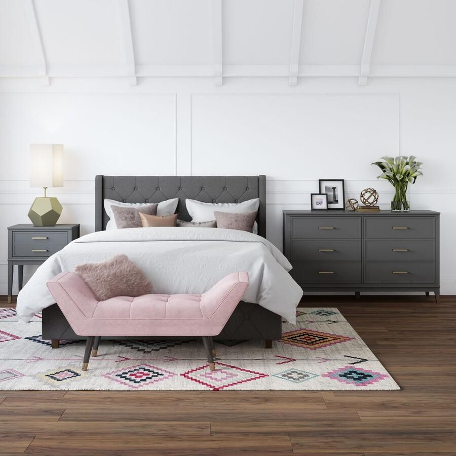 CosmoLiving by Cosmopolitan Kast Westerleigh met 6 laden mdf poten van massief hout hoogte 85 cm breedte 145 cm - Foto 3
