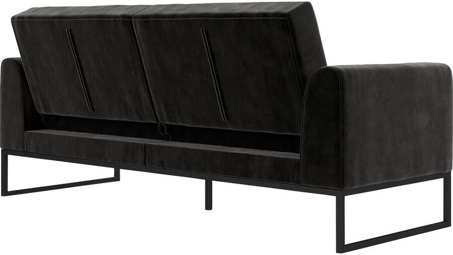 CosmoLiving by Cosmopolitan Slaapbank Adley Veloursstof slaapfunctie rugleuning 2-delig zithoogte 47 5 cm (1 stuk) - Foto 12