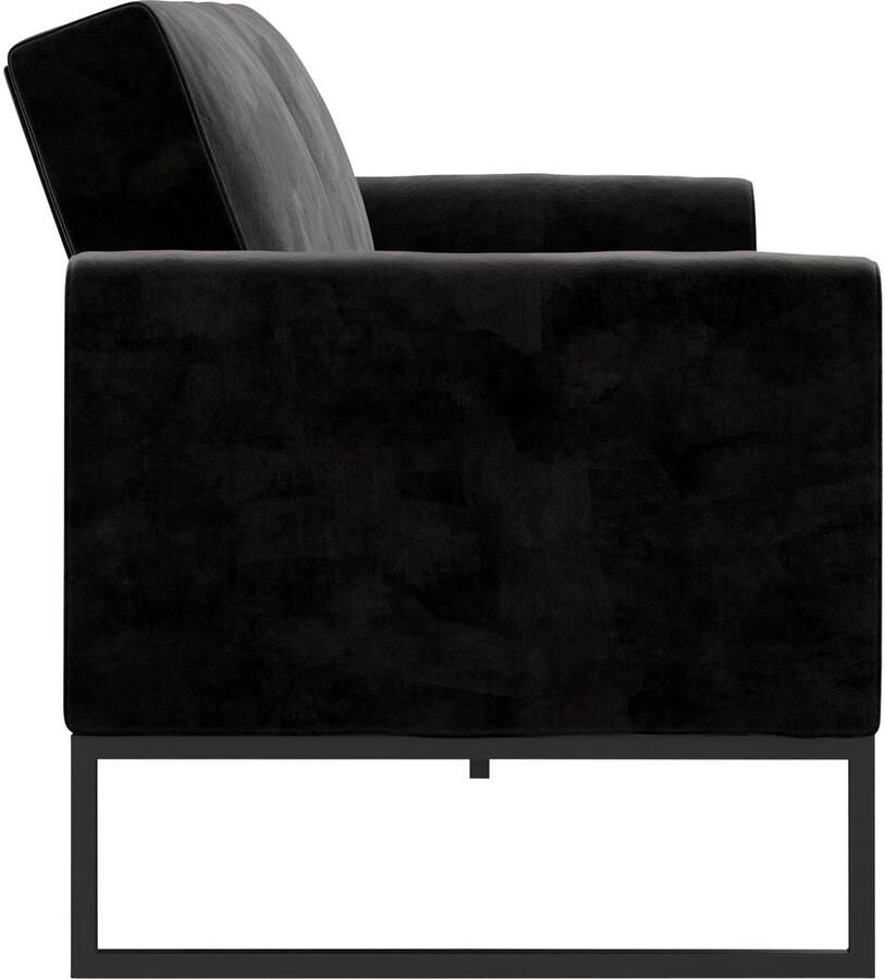 CosmoLiving by Cosmopolitan Slaapbank Adley Veloursstof slaapfunctie rugleuning 2-delig zithoogte 47 5 cm (1 stuk) - Foto 5