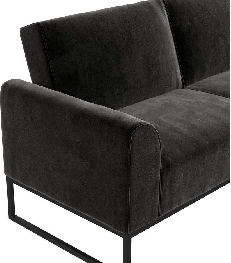 CosmoLiving by Cosmopolitan Slaapbank Adley Veloursstof slaapfunctie rugleuning 2-delig zithoogte 47 5 cm (1 stuk) - Foto 6