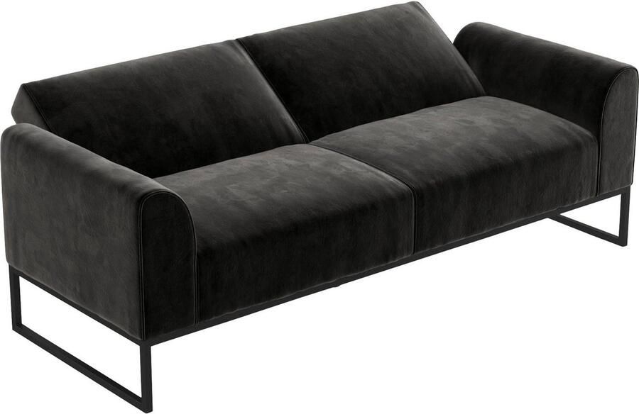 CosmoLiving by Cosmopolitan Slaapbank Adley Veloursstof slaapfunctie rugleuning 2-delig zithoogte 47 5 cm (1 stuk) - Foto 11