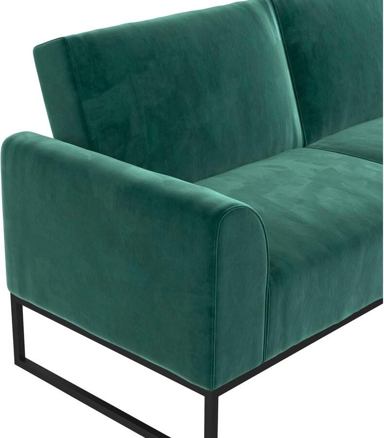 CosmoLiving by Cosmopolitan Slaapbank Adley Veloursstof slaapfunctie rugleuning 2-delig zithoogte 47 5 cm (1 stuk) - Foto 6