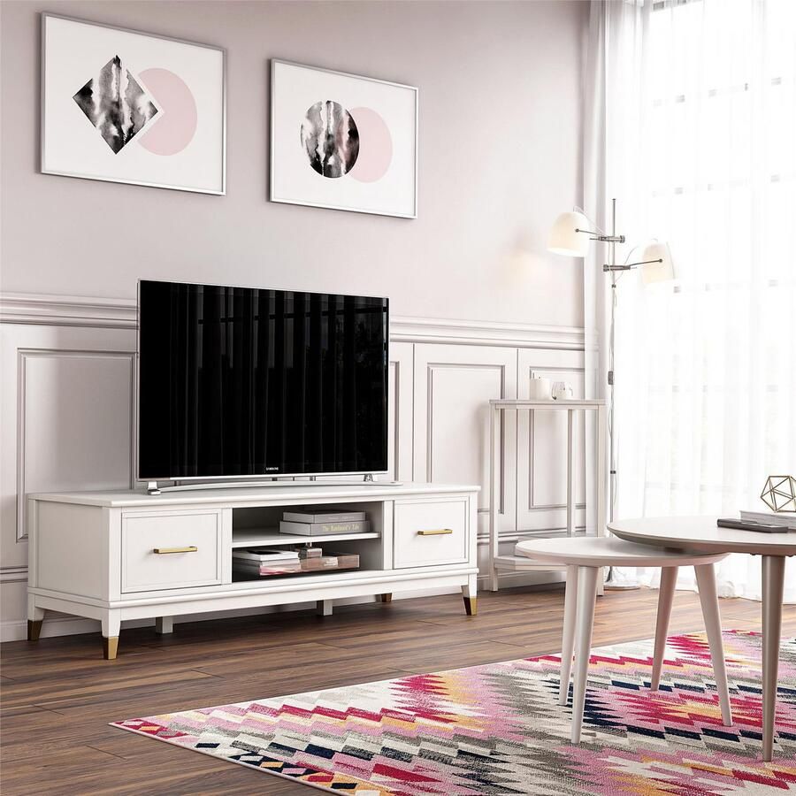 CosmoLiving by Cosmopolitan Tv-meubel Westerleigh Commode met 3 x kabeldoorvoeren MDF breedte 152 cm