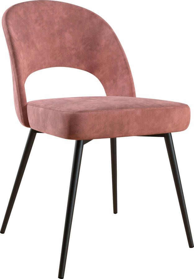 CosmoLiving by Cosmopolitan Eetkamerstoel Astor Zacht verdikte zitting en rugleuning messingkleurig frame zithoogte 47 cm (1 stuk) - Foto 19