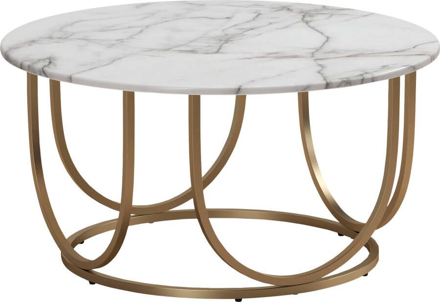 CosmoLiving by Cosmopolitan Salontafel Gwyneth van gemakkelijk te onderhouden mdf onderstel van metaal hoogte 41 cm - Foto 8