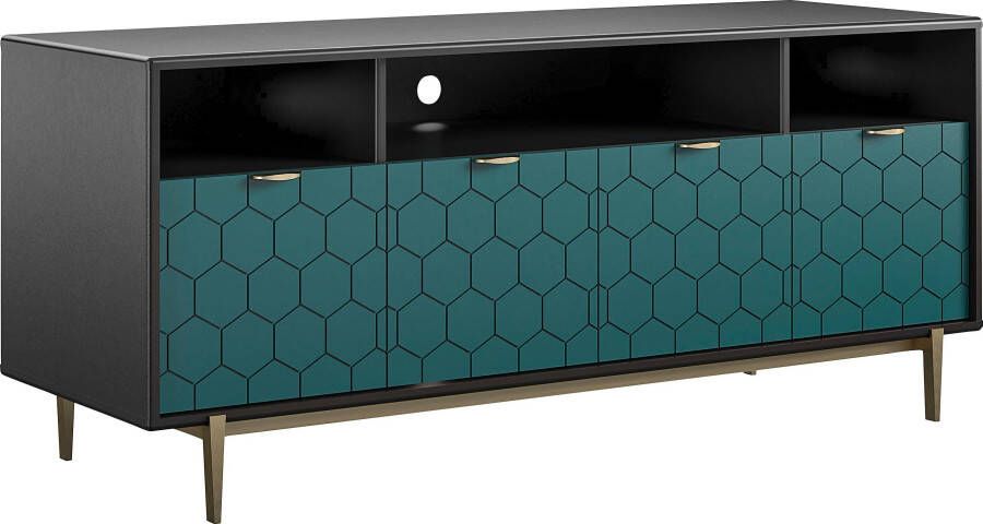 CosmoLiving by Cosmopolitan Tv-meubel Olivia voor tv's tot 65" 45 kg kabelinvoer breedte 151 5 cm hoogte 65 cm (1 stuk) - Foto 6