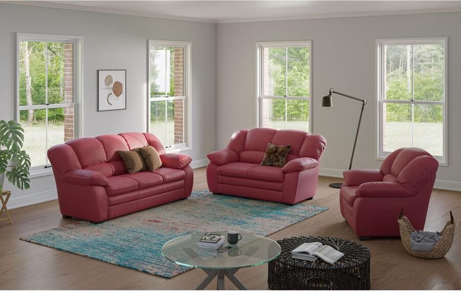 COTTA Zithoek Casino bankset 3-2-1 zitplaatsen woonkamer set 3-delig fauteuil 2-zits 2 5-zits hoge rugleuning (set 3-delig)