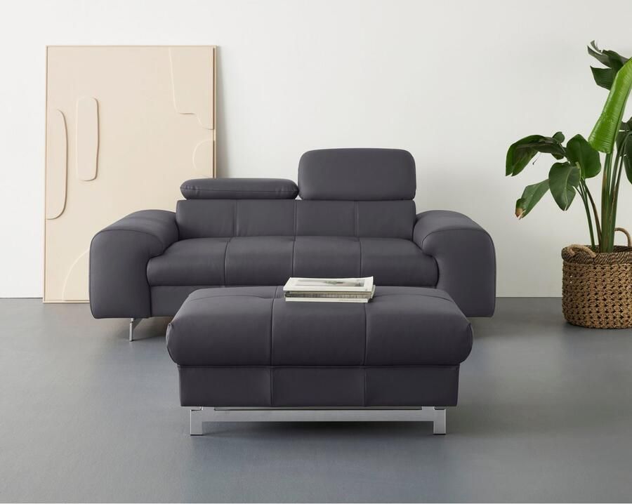 COTTA 2-zitsbank Chef 2-zitsbank met elegante stiksels bodemvrijheid 12 5 cm - Foto 2
