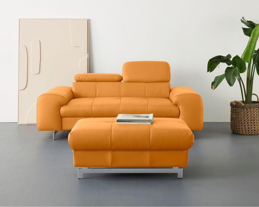 COTTA 2-zitsbank Chef 2-zitsbank met elegante stiksels bodemvrijheid 12 5 cm - Foto 2