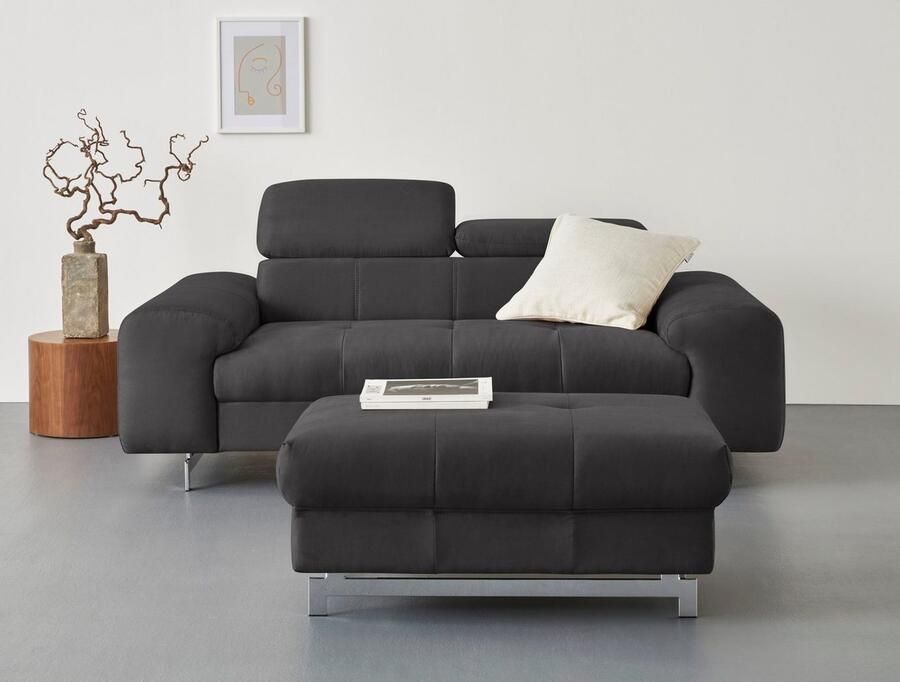 COTTA 2-zitsbank Chef 2-zitsbank met elegante stiksels bodemvrijheid 12 5 cm - Foto 3