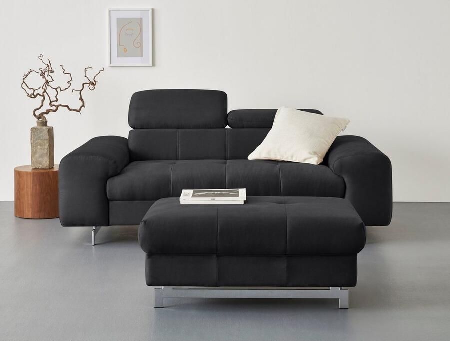 COTTA 2-zitsbank Chef 2-zitsbank met elegante stiksels bodemvrijheid 12 5 cm - Foto 3