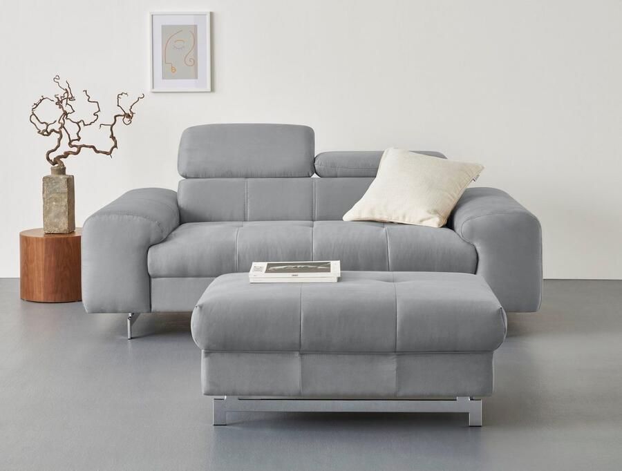 COTTA 2-zitsbank Chef 2-zitsbank met elegante stiksels bodemvrijheid 12 5 cm - Foto 4