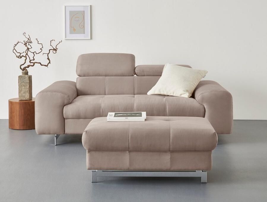 COTTA 2-zitsbank Chef 2-zitsbank met elegante stiksels bodemvrijheid 12 5 cm - Foto 3