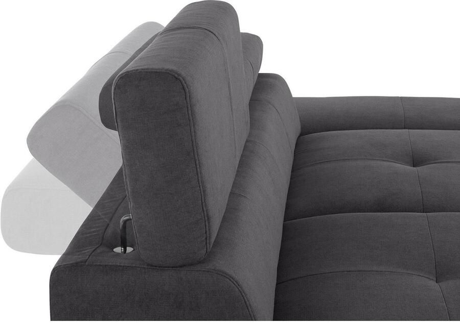 COTTA 3-zitsbank Enterprise Big-sofa met verstelbare armleuning en rugleuning