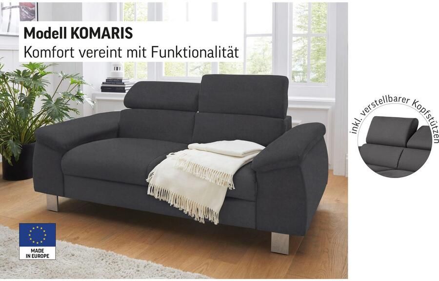 COTTA 2-zitsbank Komaris met verstelbaar hoofdeind