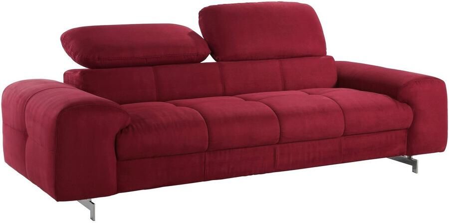 COTTA 3-zitsbank Chef Big-sofa met verstelbare rugleuning elegante metalen poten - Foto 13