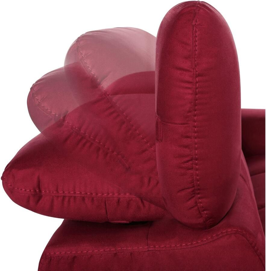 COTTA 3-zitsbank Chef Big-sofa met verstelbare rugleuning elegante metalen poten