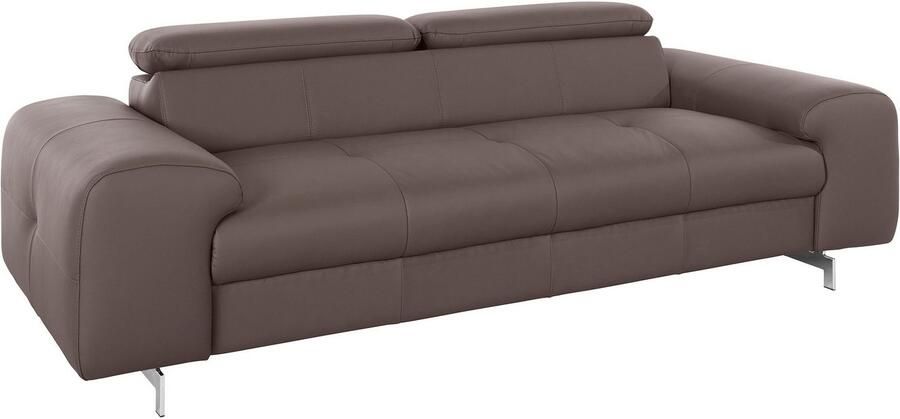 COTTA 3-zitsbank Chef Big-sofa met verstelbare rugleuning elegante metalen poten - Foto 9
