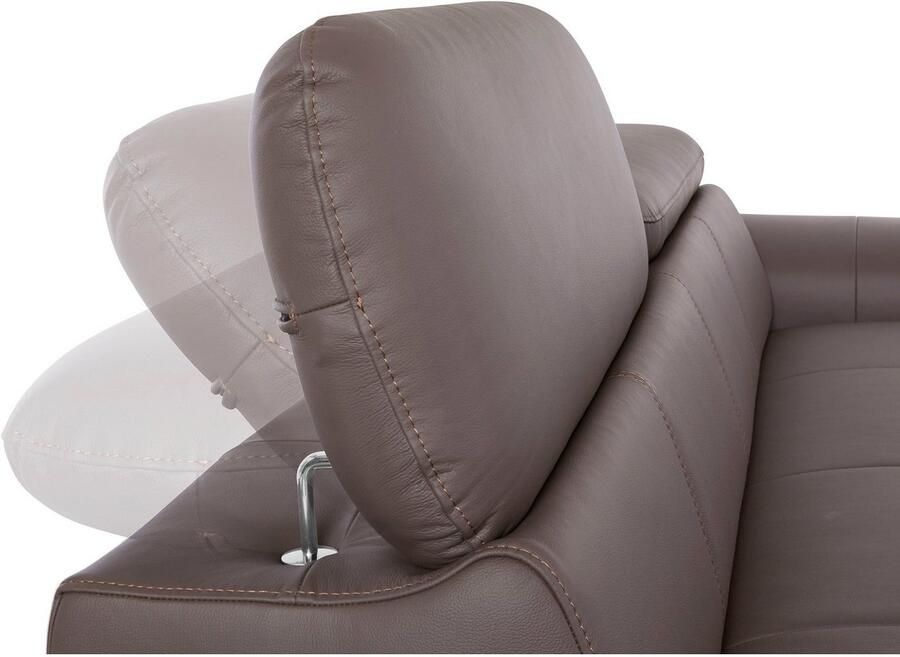COTTA 3-zitsbank Chef Big-sofa met verstelbare rugleuning elegante metalen poten - Foto 3