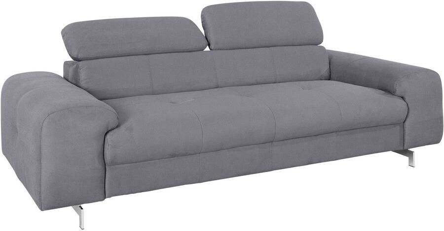 COTTA 3-zitsbank Chef Big-sofa met verstelbare rugleuning elegante metalen poten - Foto 8