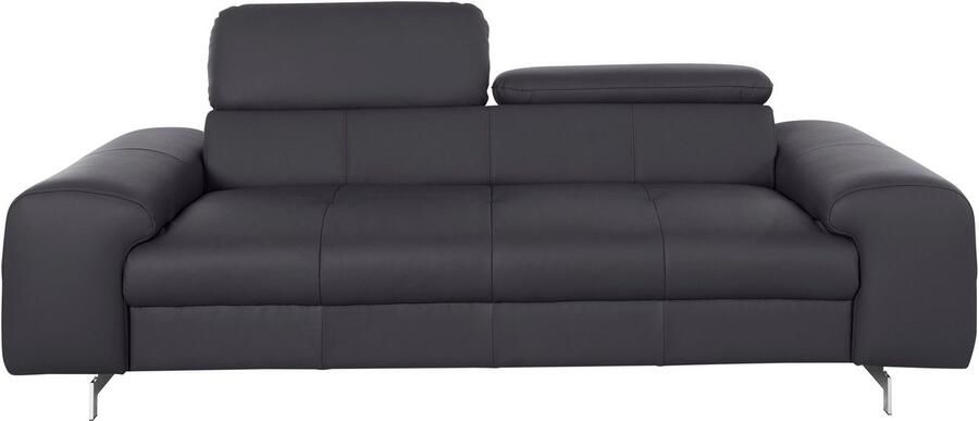 COTTA 3-zitsbank Chef Big-sofa met verstelbare rugleuning elegante metalen poten - Foto 10