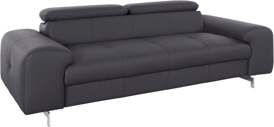 COTTA 3-zitsbank Chef Big-sofa met verstelbare rugleuning elegante metalen poten - Foto 8