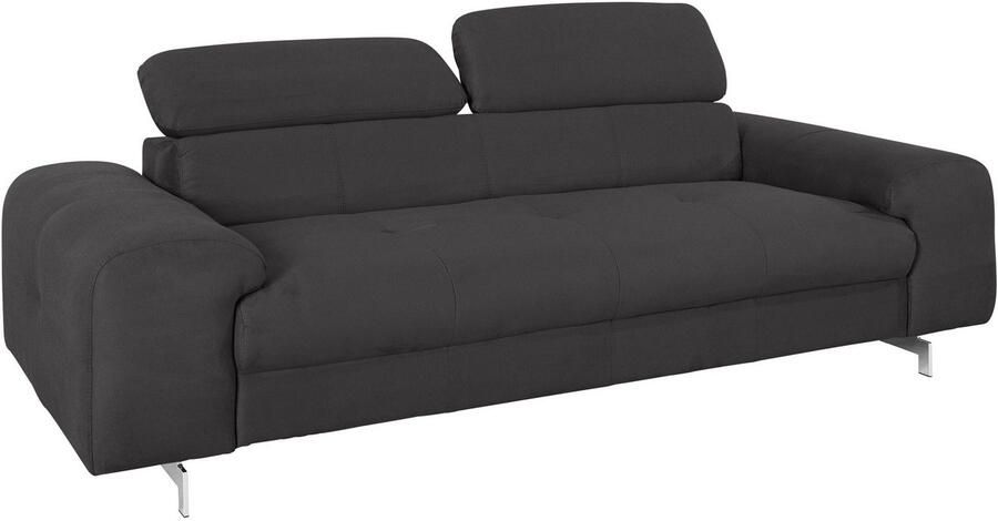 COTTA 3-zitsbank Chef Big-sofa met verstelbare rugleuning elegante metalen poten - Foto 8