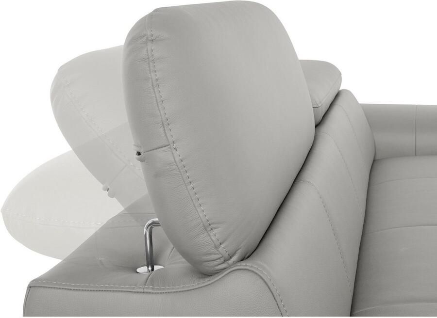 COTTA 3-zitsbank Chef Big-sofa met verstelbare rugleuning elegante metalen poten - Foto 2