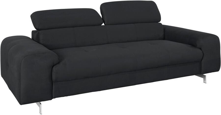 COTTA 3-zitsbank Chef Big-sofa met verstelbare rugleuning elegante metalen poten - Foto 8
