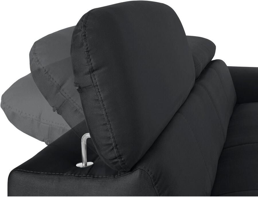 COTTA 3-zitsbank Chef Big-sofa met verstelbare rugleuning elegante metalen poten - Foto 2