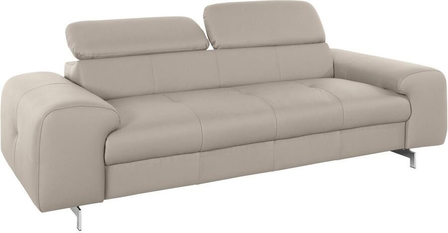 COTTA 3-zitsbank Chef Big-sofa met verstelbare rugleuning elegante metalen poten - Foto 7