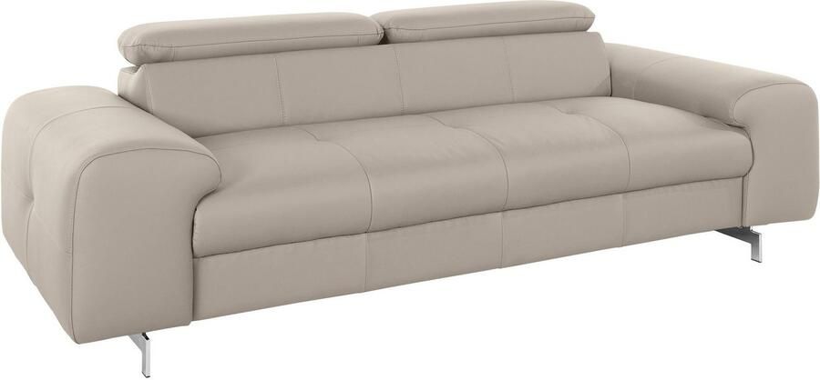 COTTA 3-zitsbank Chef Big-sofa met verstelbare rugleuning elegante metalen poten - Foto 8